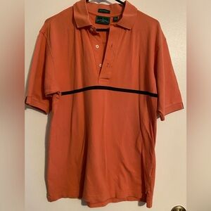 Active USA Orange Black Polo Shirt